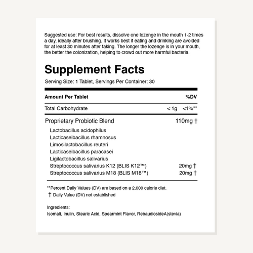 Advanced Oral Probiotic Mint